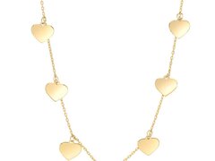 Colier aur 14 kt cu inimi